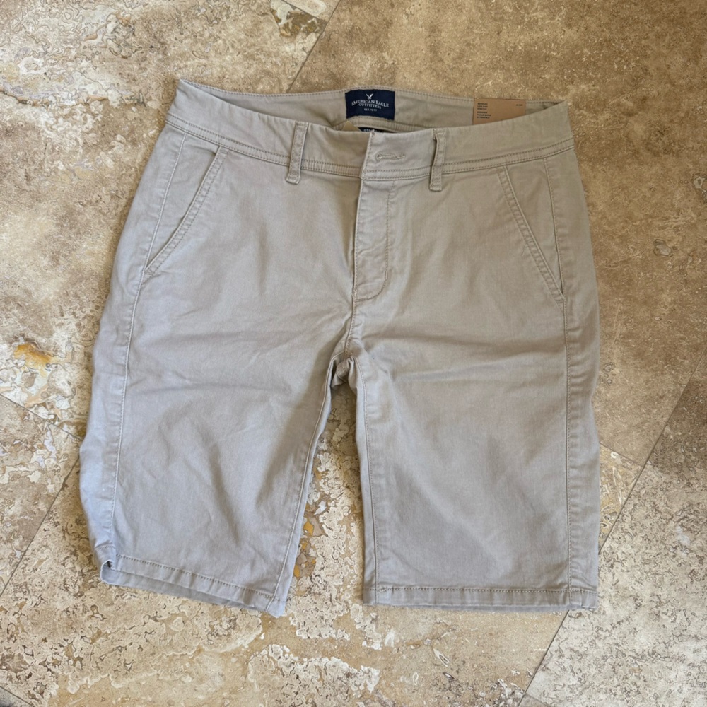 American Eagle Outfitters Beige/Tan Bermuda Shorts